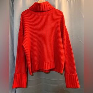 Nine West XL Red Turtleneck Sweater